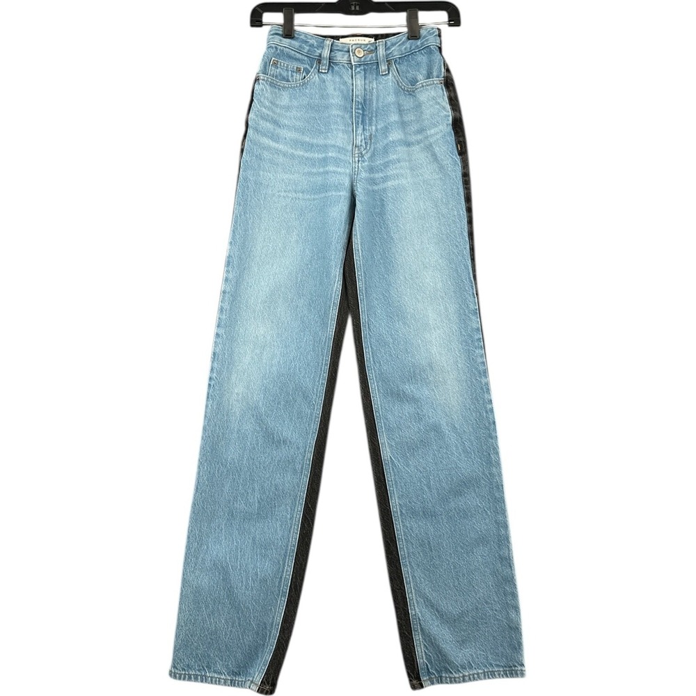 PacSun 90s Boyfriend Jeans Women 24 100% Cotton Blue Black Two Tone
